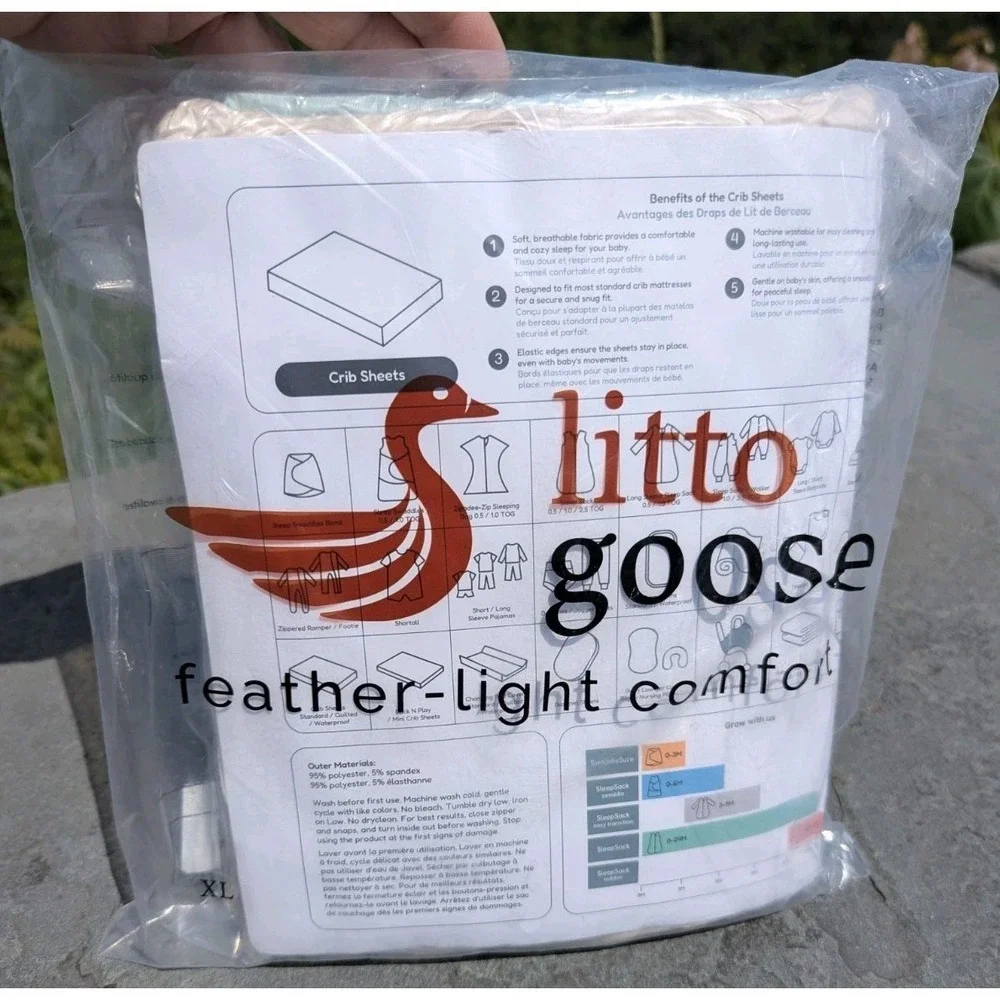 Baby Crib Sheets (2-Pack) Soft Fitted‎ Sheets for Standard Oat & Light Sage NWT